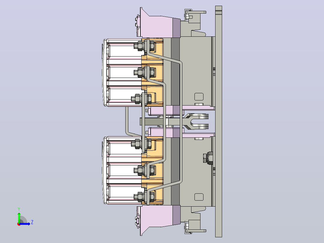 NC2-150Ns 3P交流接触器三维模型202412左视图