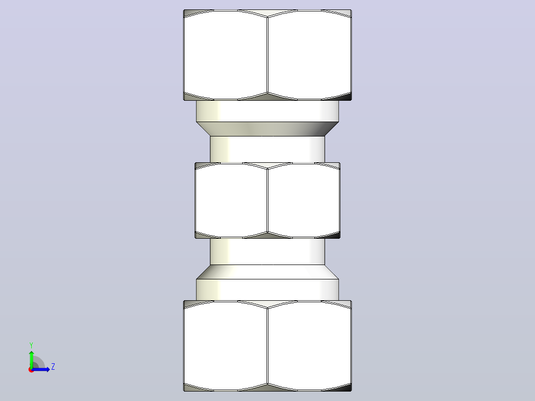SKU 联管直二通卡套接头[SKU 12]左视图