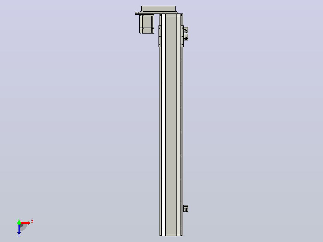 MT100BS半封闭丝杆滑台[MT100BS.L#.750.BL.P20.C3]俯视图