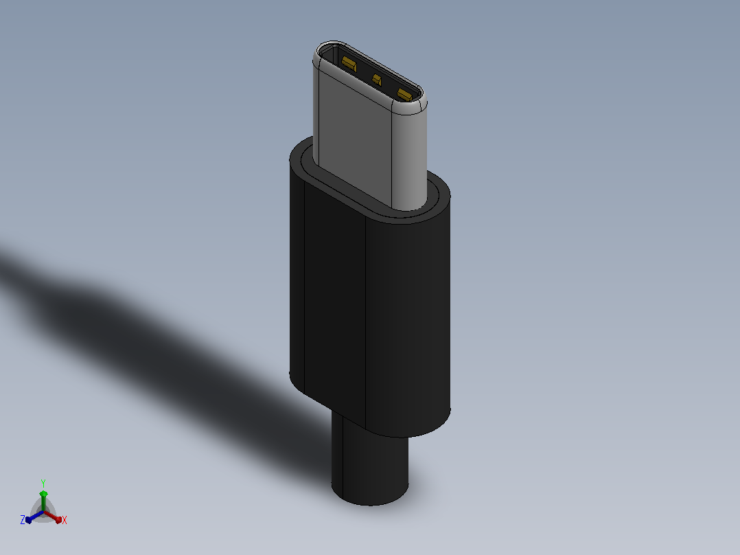 USB Type-C正等轴测图