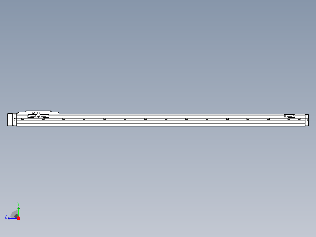 滚珠丝杠直线轴内置导轨TPA-GCR-120-1610C-L1200-MR-M40-N3右视图