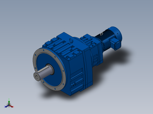 RF147R87法兰轴伸式组合型斜齿轮减速机RF147R87-Y2.2-4P-100-M1-0°-Φ550