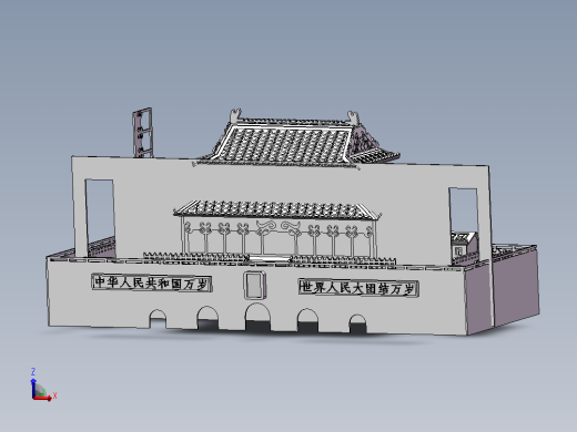 天安门模型
