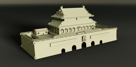 天安门模型缩略图