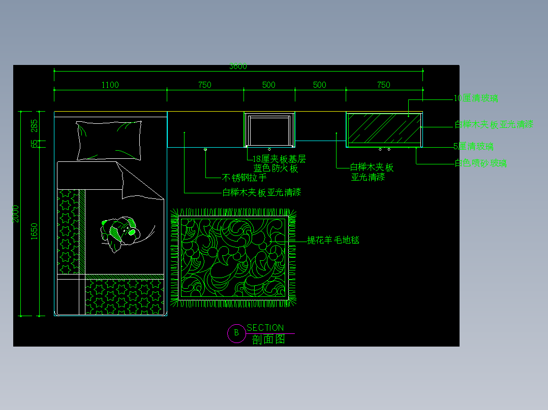 家装类CAD土块(二)-FH01084E
