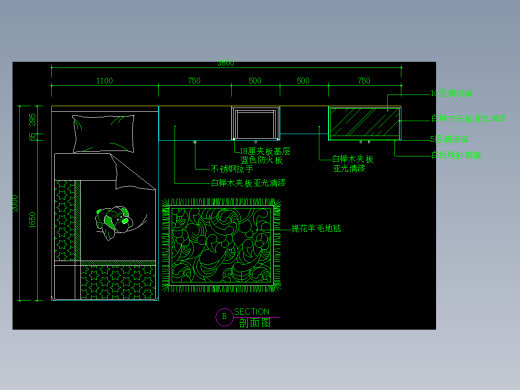 家装类CAD土块(二)-FH01084E