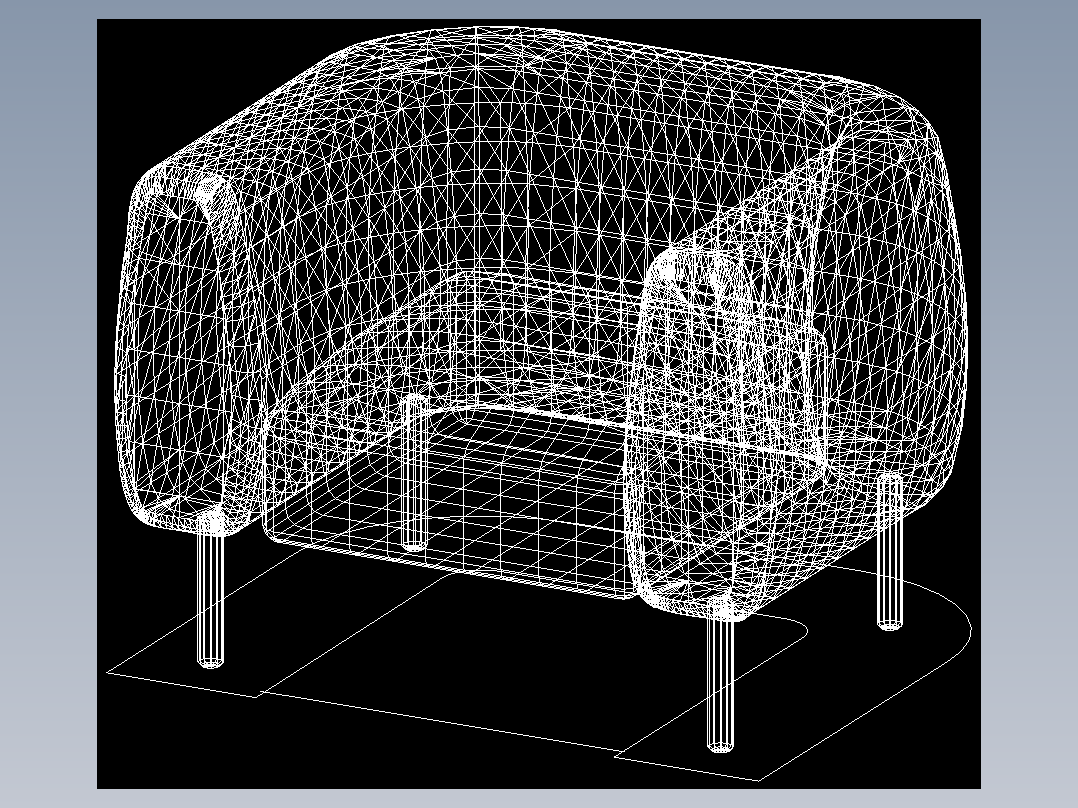 室内家具和灯具等的模型十二-K-S31-1
