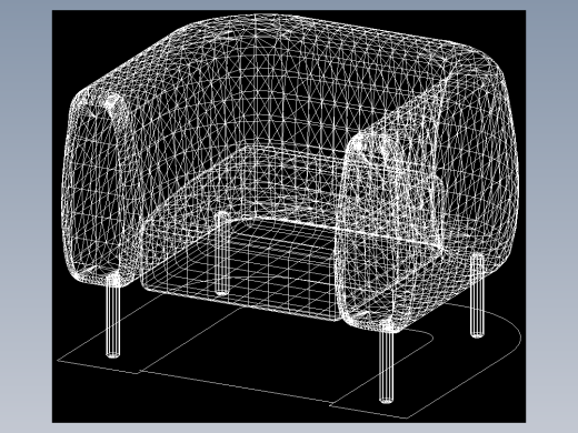 室内家具和灯具等的模型十二-K-S31-1