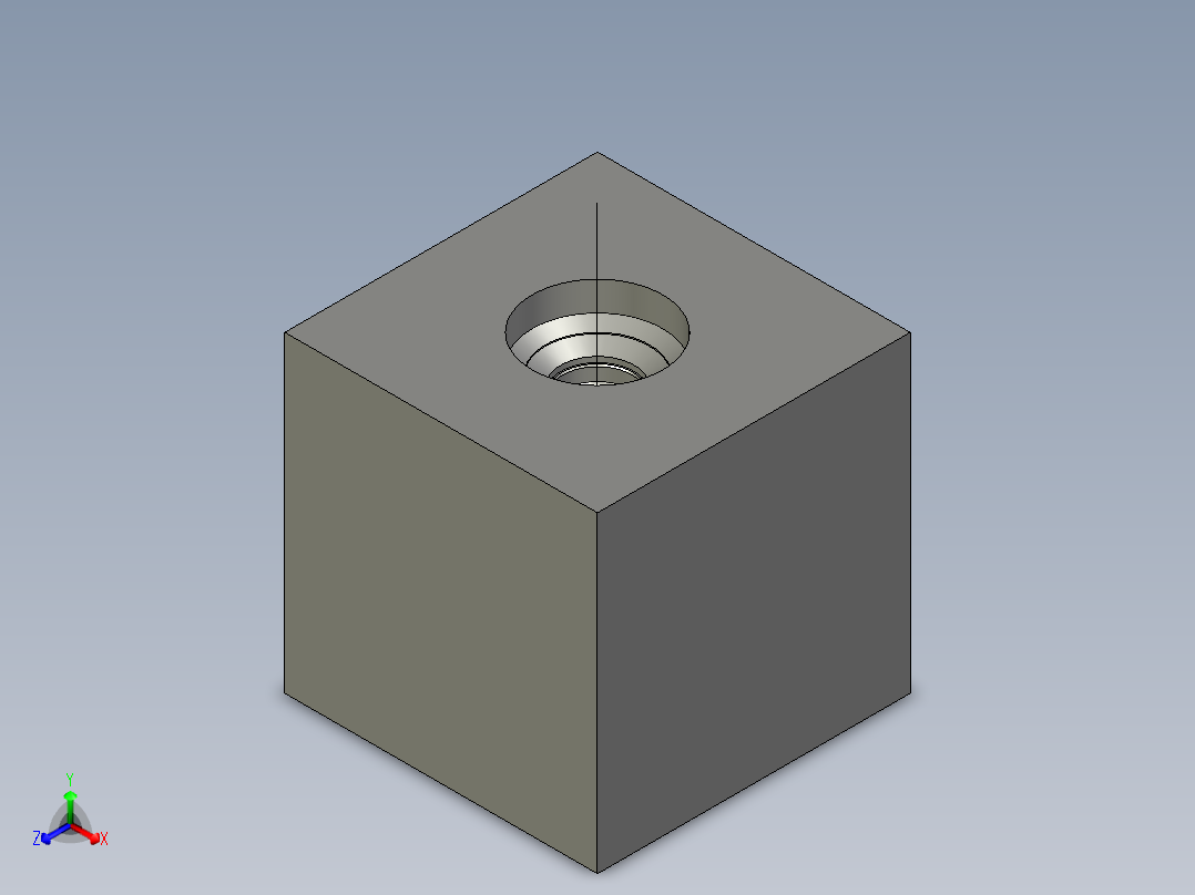 插孔-T-8A正等轴测图