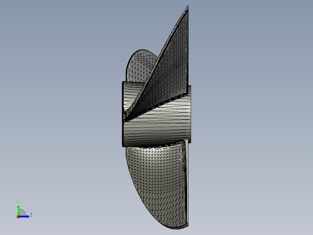 螺旋桨叶片左视图