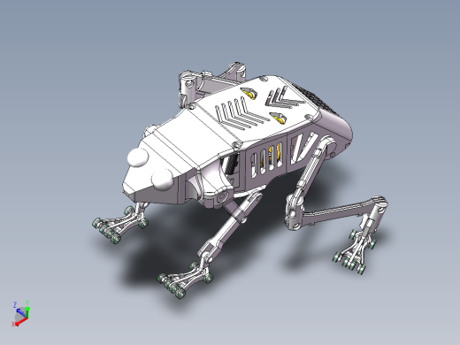 仿生青蛙三维SW模型