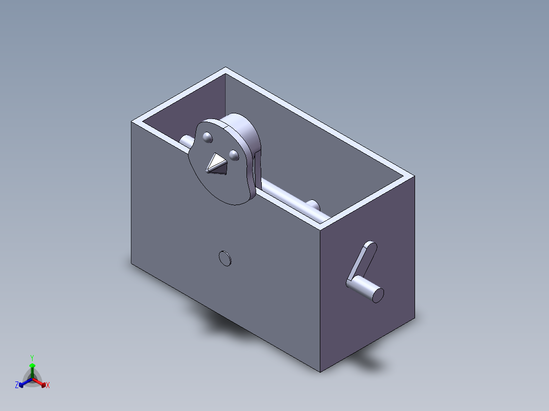 旋转小鸟正等轴测图