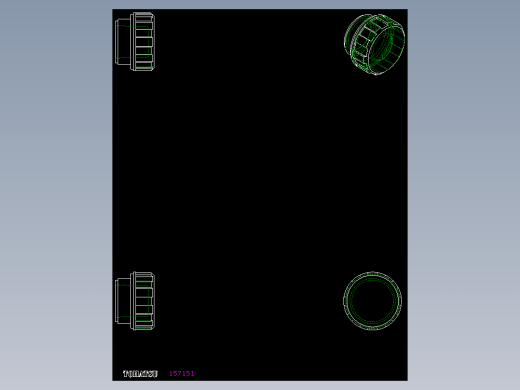 油箱蓋T.440-2D多系列多零件图纸模型
