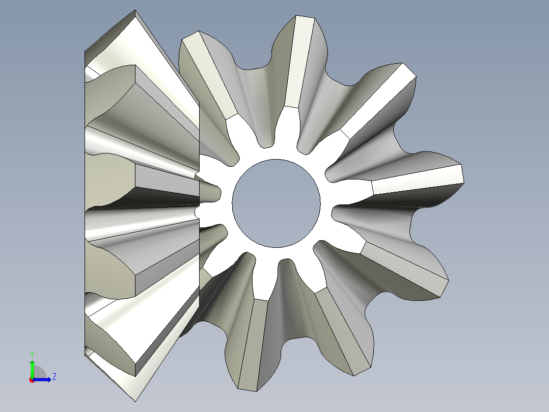 差速齿轮左视图
