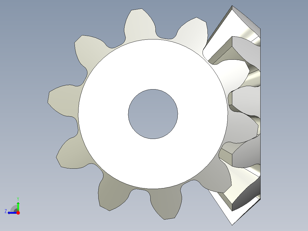 差速齿轮右视图