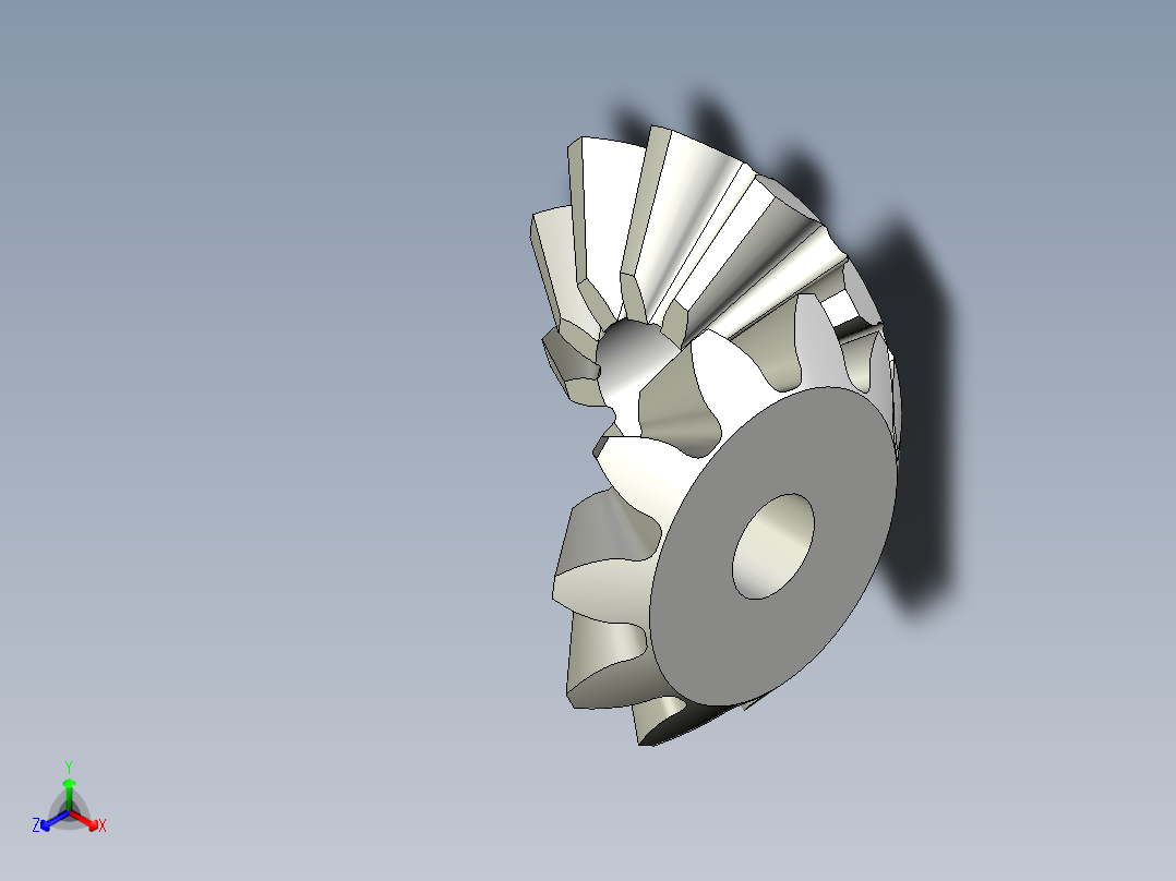 差速齿轮正等轴测图