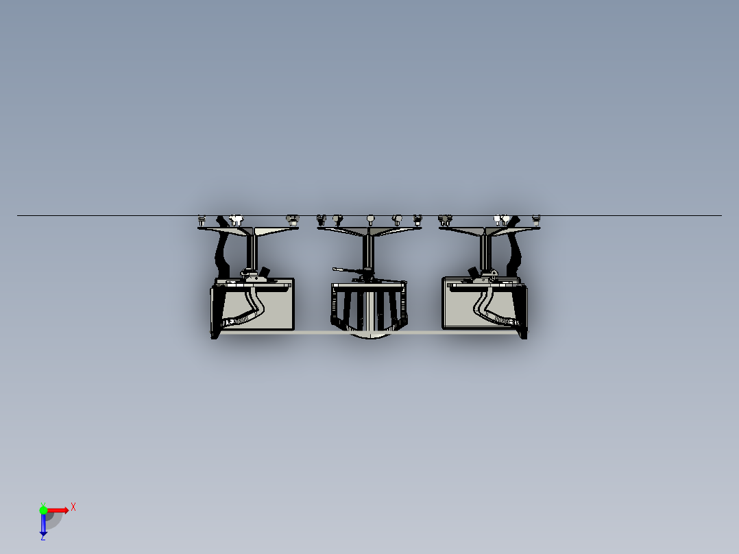 office-room-set-michel-man-办公桌椅俯视图