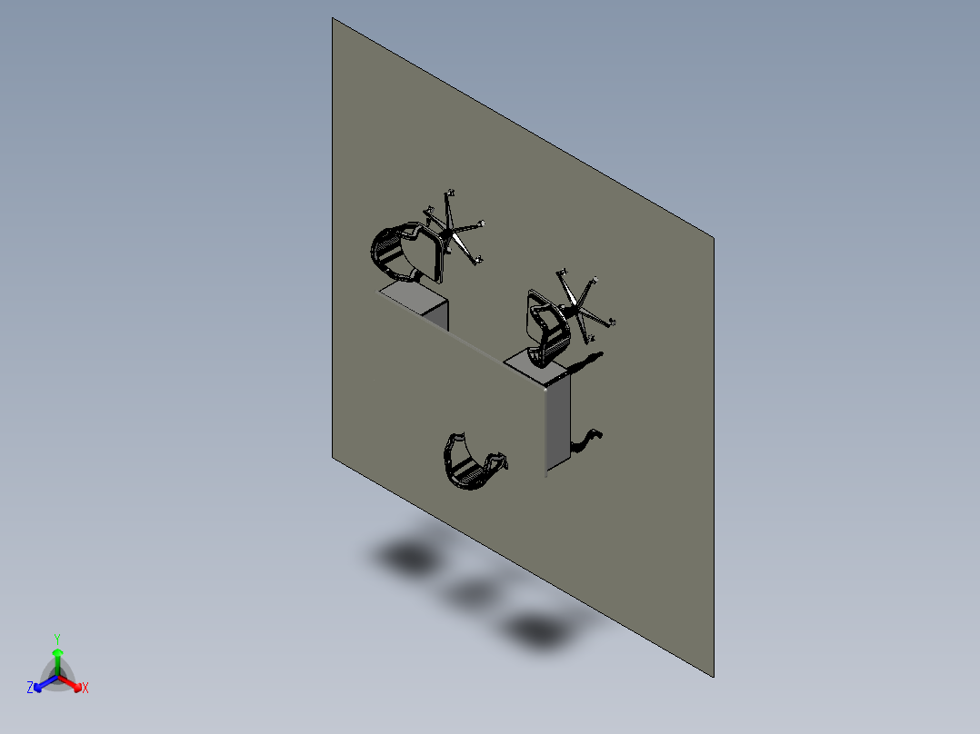 office-room-set-michel-man-办公桌椅正等轴测图