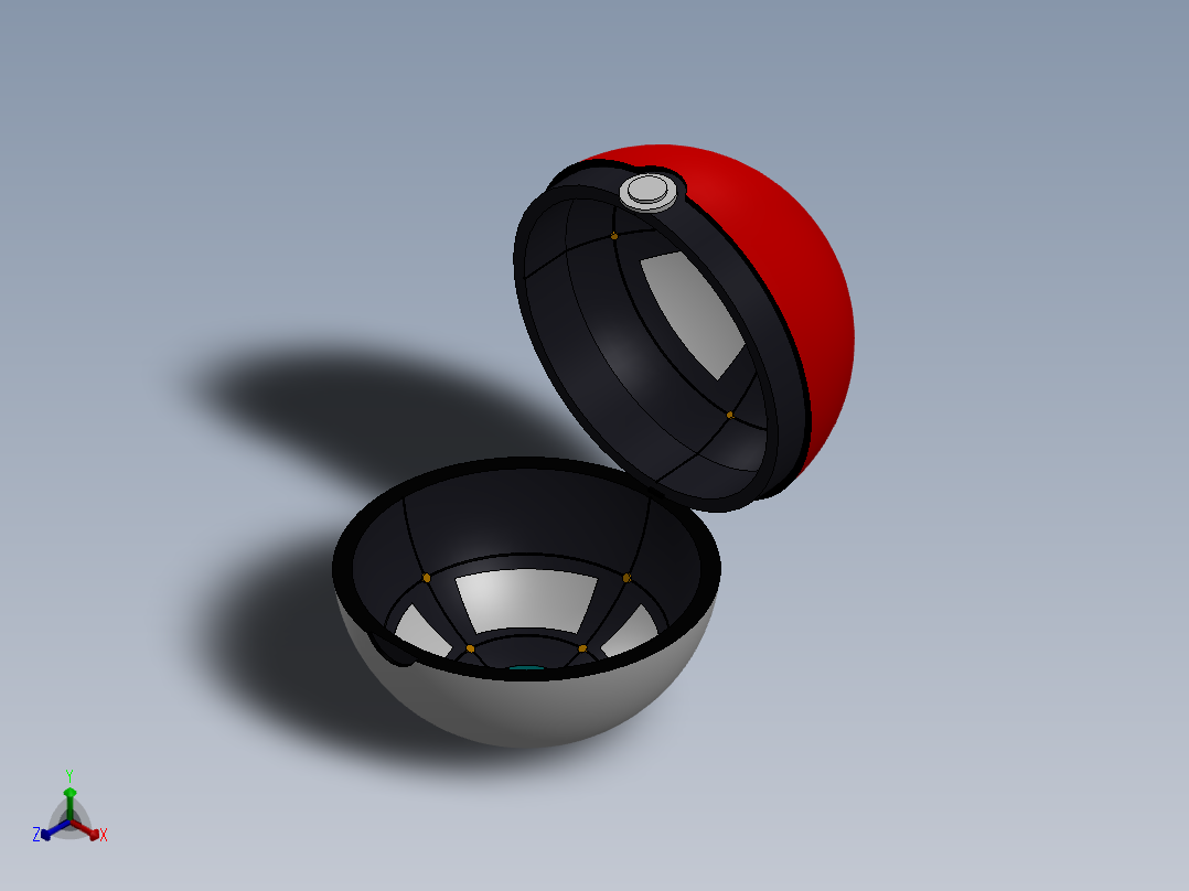 精灵球3正等轴测图