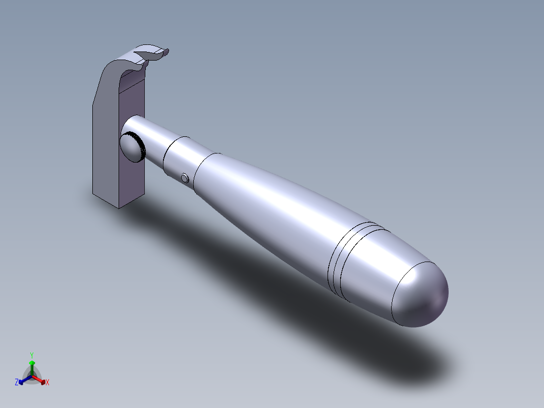 小钉锤_锤子正等轴测图