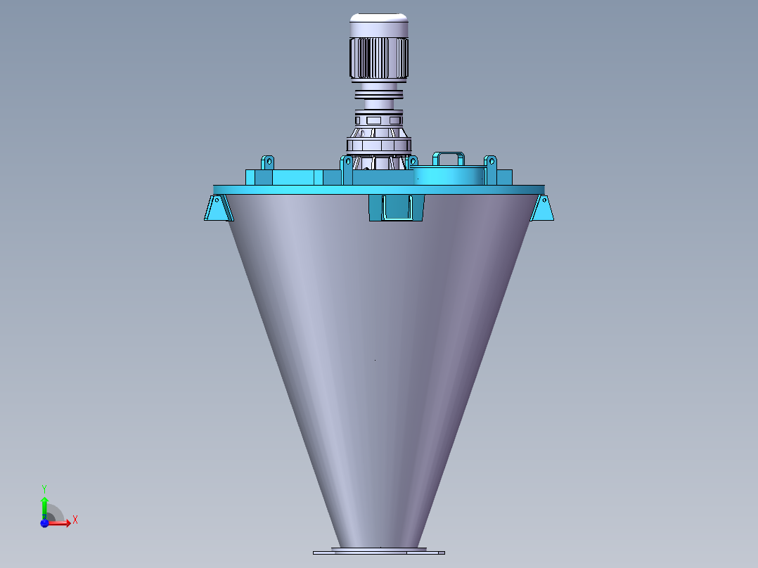双螺旋锥形混合机SW三维图=541408=80前视图