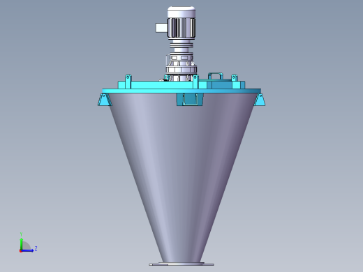 双螺旋锥形混合机SW三维图=541408=80左视缩略图