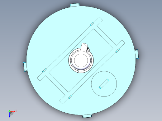 双螺旋锥形混合机SW三维图=541408=80俯视缩略图
