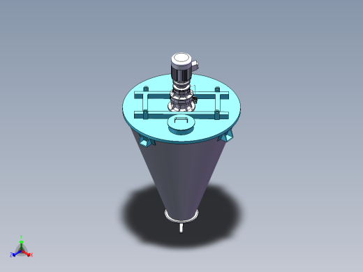 双螺旋锥形混合机SW三维图=541408=80正等轴测缩略图
