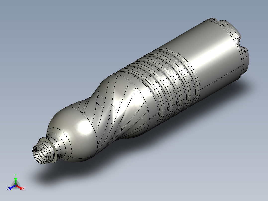 瓶子正等轴测图