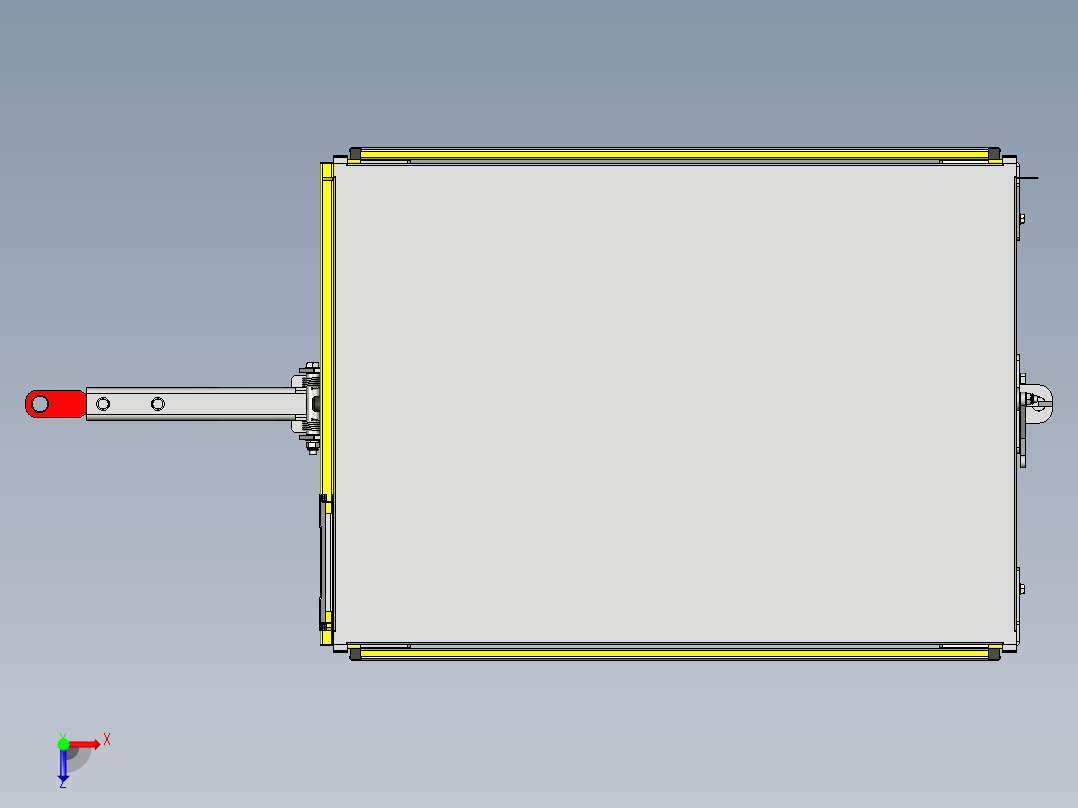 trolley侧板推车物料车俯视图
