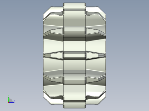 32270 Old Grey Technic Gear 12 Tooth Double Bevel.STEP左视缩略图