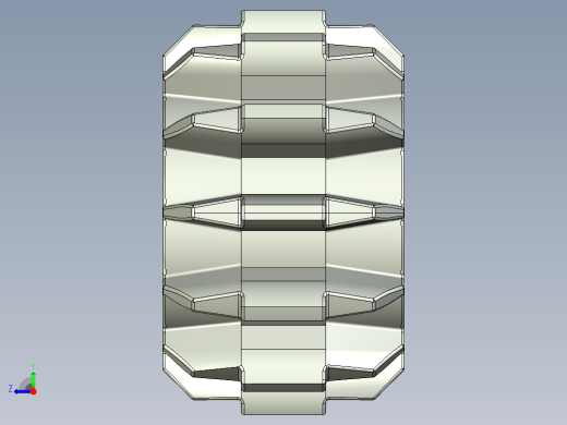 32270 Old Grey Technic Gear 12 Tooth Double Bevel.STEP右视缩略图