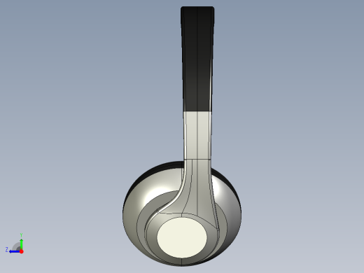 传统耳机模型右视缩略图