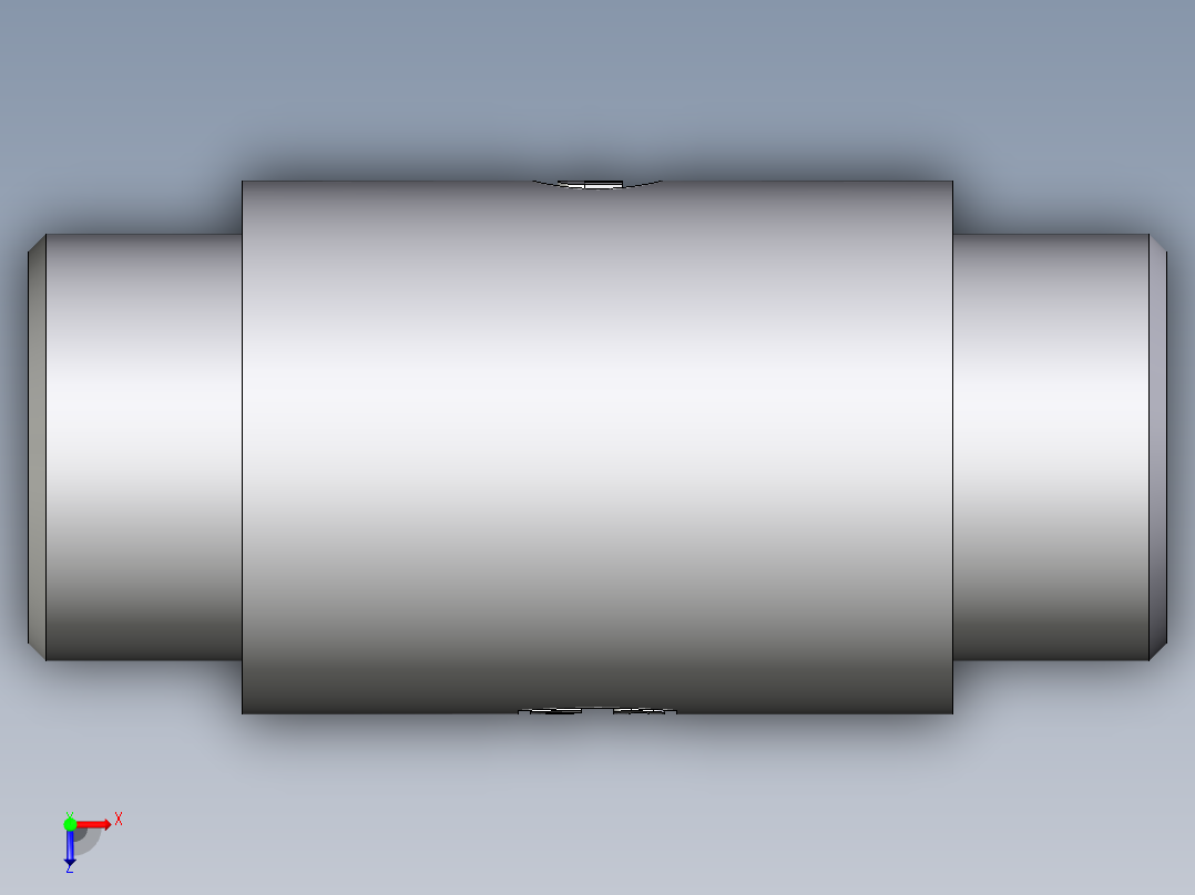 卡套式工业通用硬管接头EO_Weld_bulkhead_fitting_ESV25SX俯视图