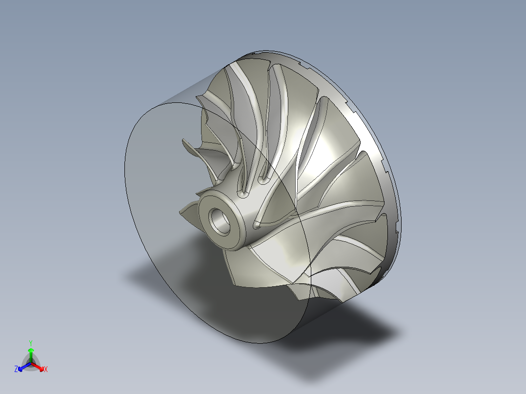 整体叶轮UG程序编程刀路