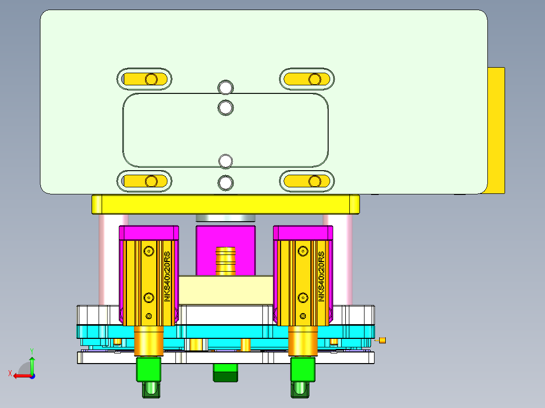 FONE-D-CNC4笔记本CNC工装夹具三维模型-1114后视图