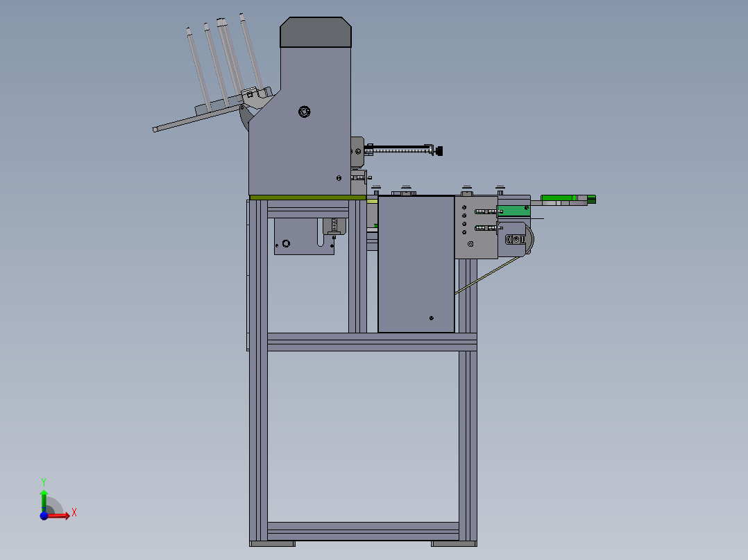 纸板自动送料机sw18可编辑前视图