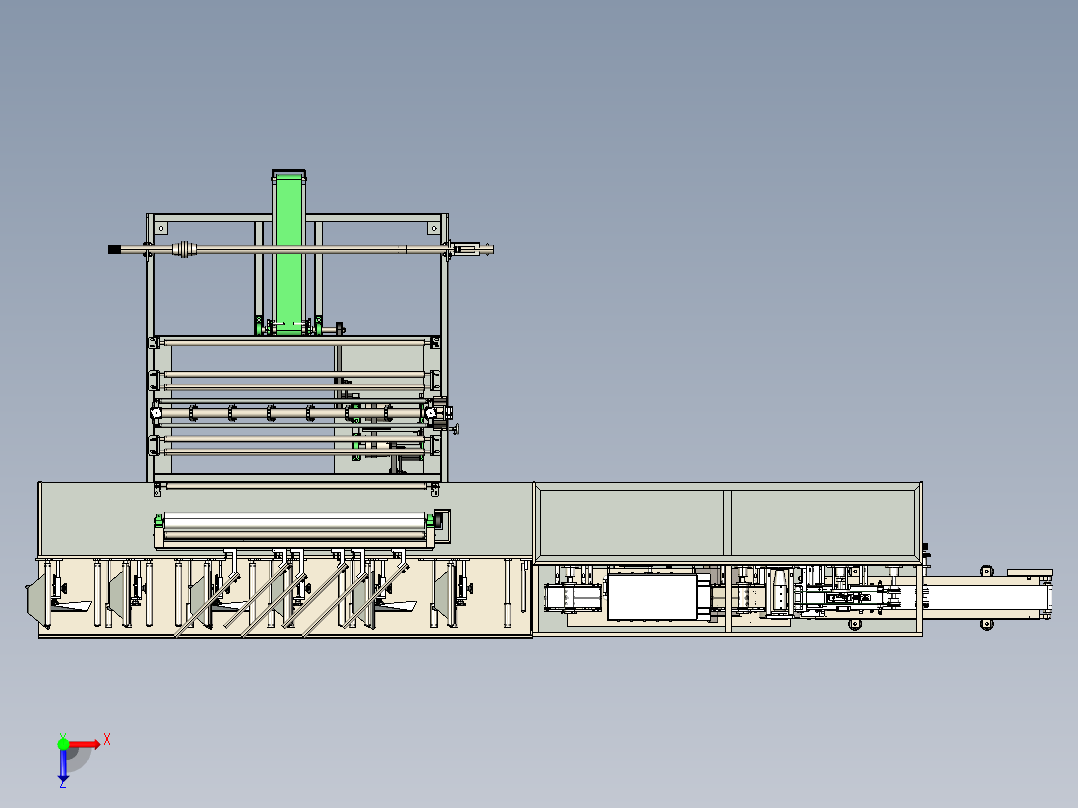 湿巾包装机step俯视图