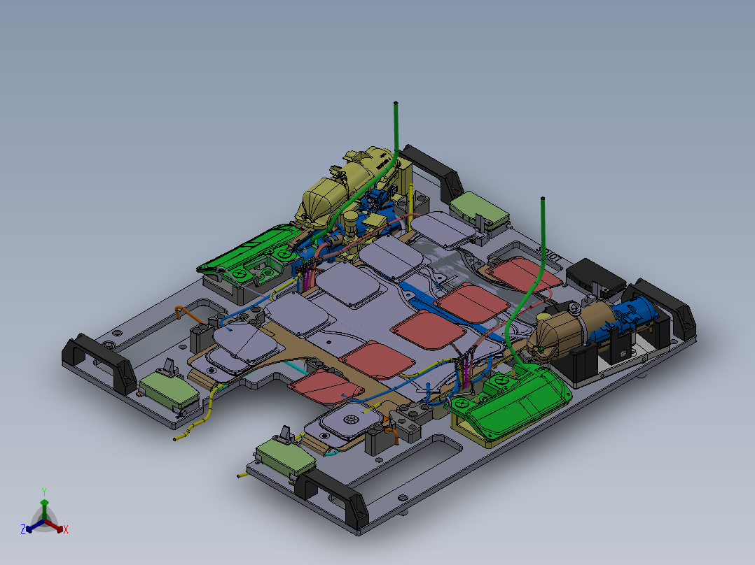 按摩椅气密测试sw20可编辑正等轴测图