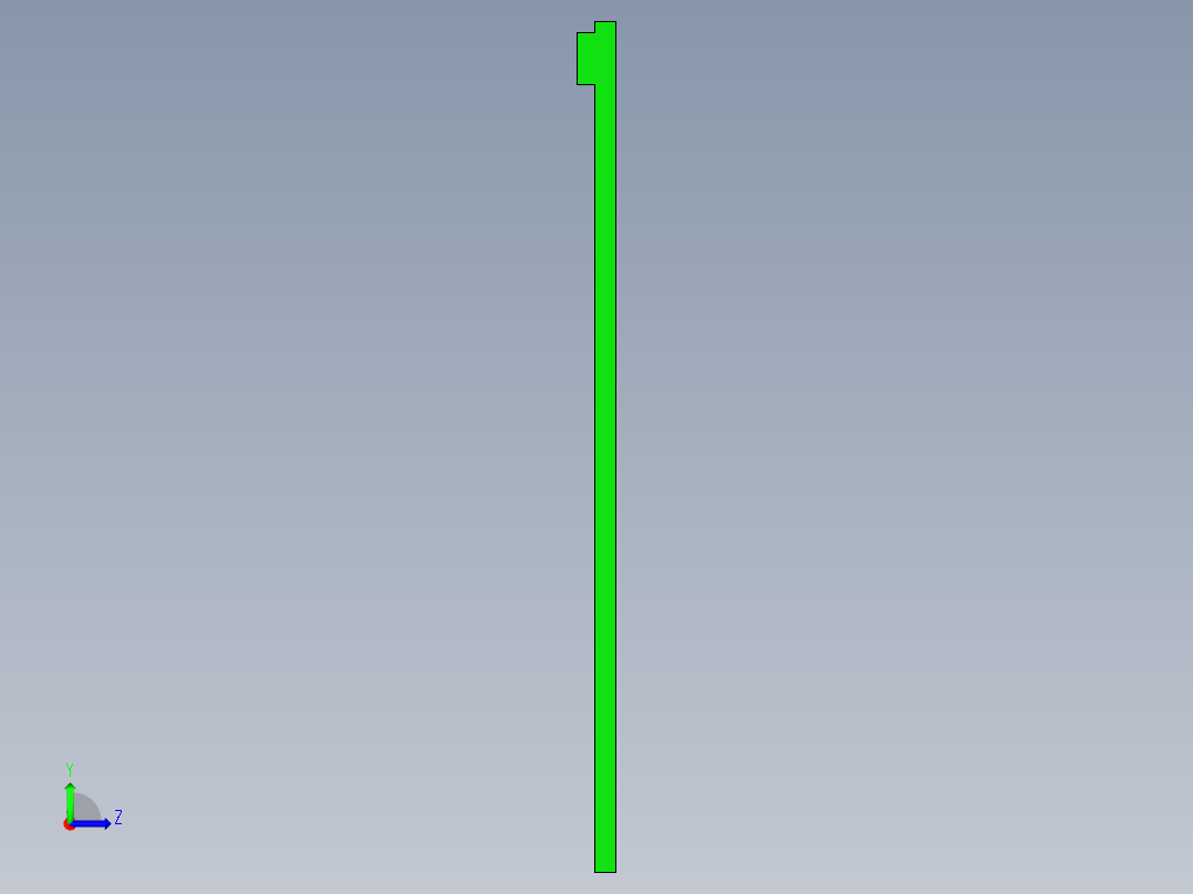 冲压件平板外壳飞面钻孔UG编程程序模型左视图