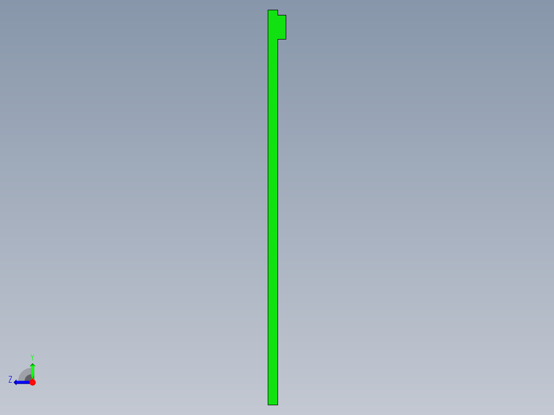 冲压件平板外壳飞面钻孔UG编程程序模型右视图