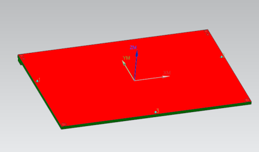 冲压件平板外壳飞面钻孔UG编程程序模型缩略图