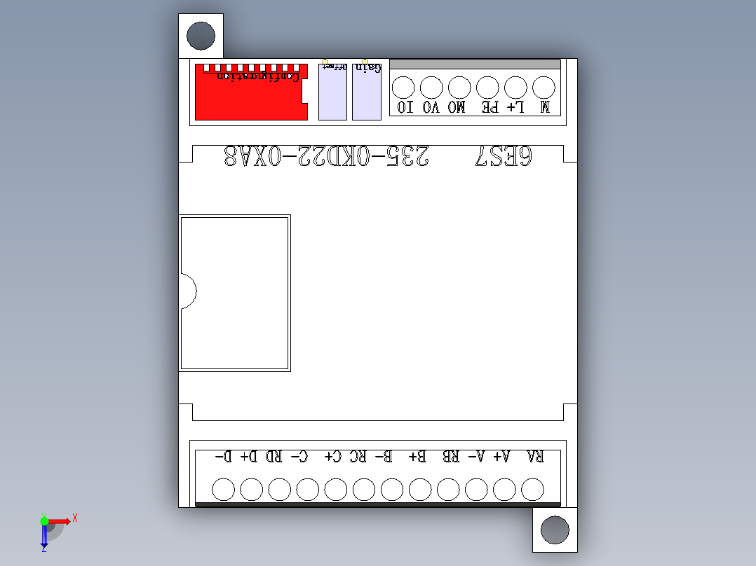 西门子电气 6ES7 235-0KD22-0XA8俯视图