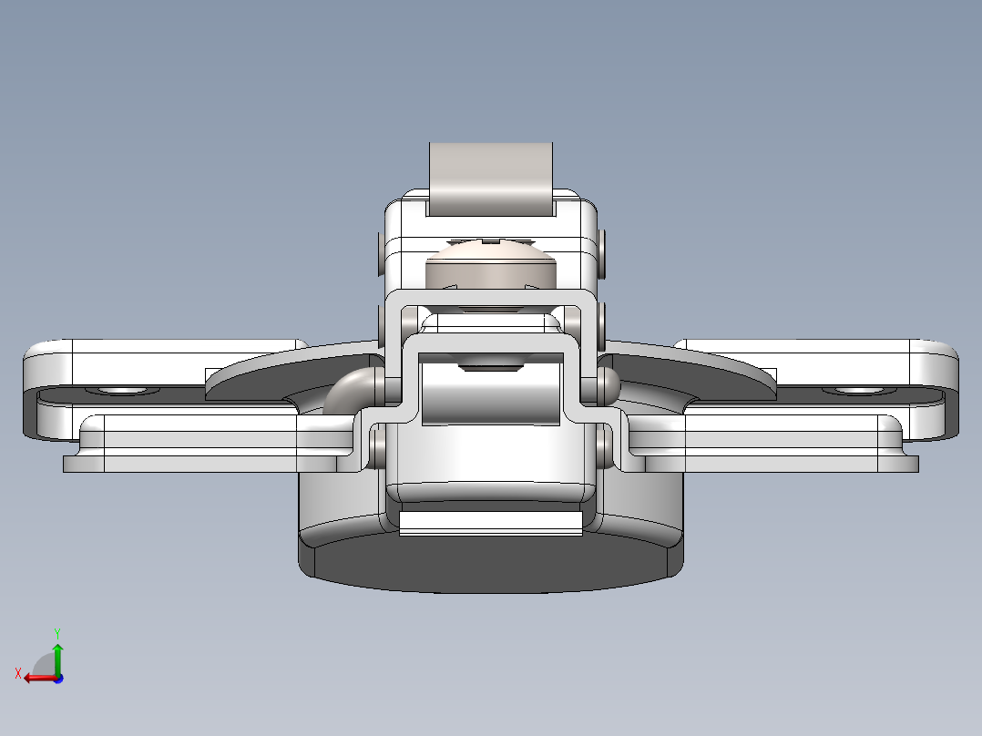 铰链、-带弹后视图