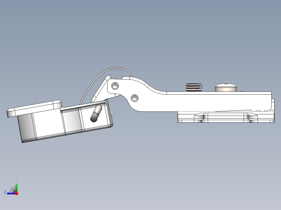 铰链、-带弹右视图