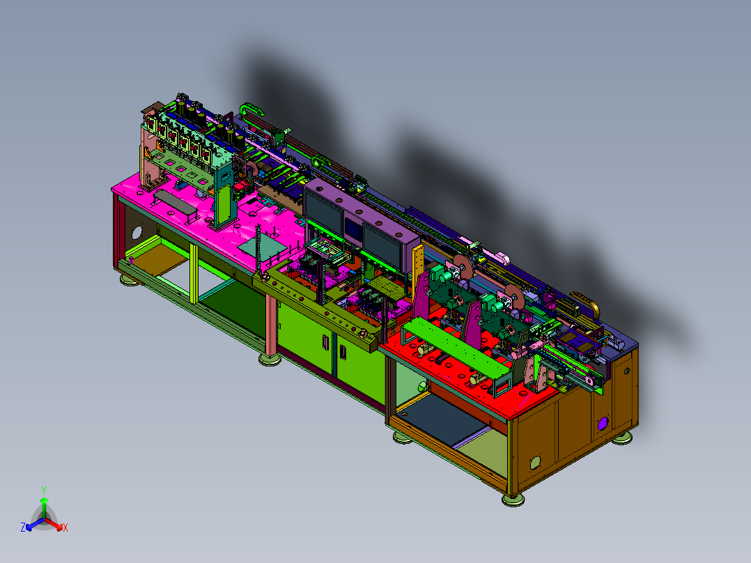 屏幕检测的多工位自动化生产线