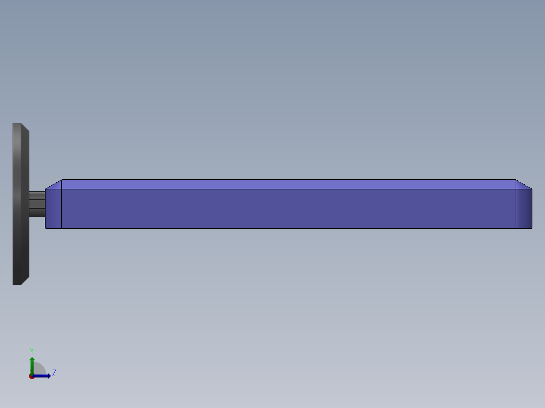 玩偶平面电视左视图