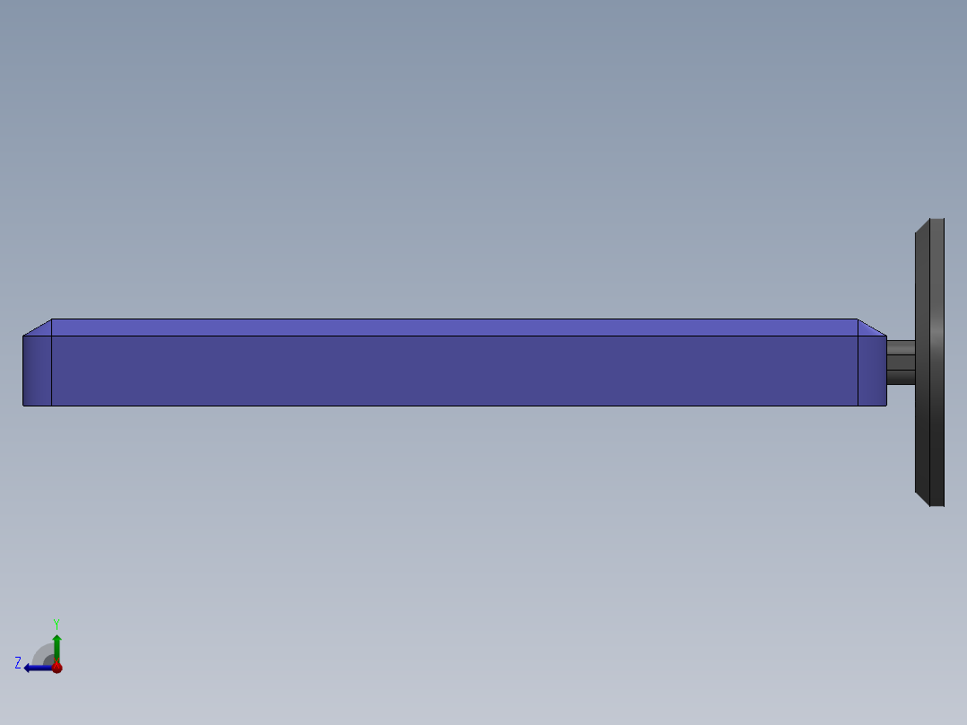 玩偶平面电视右视图