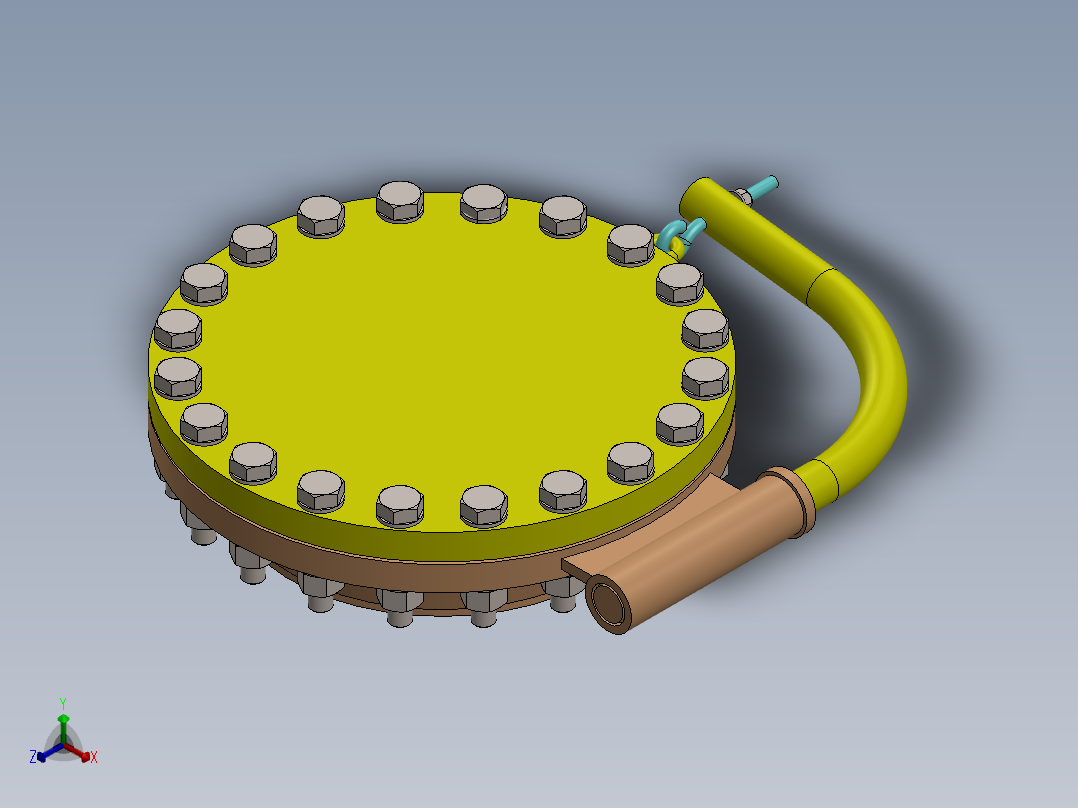 人孔manhole-3 2 SW正等轴测图