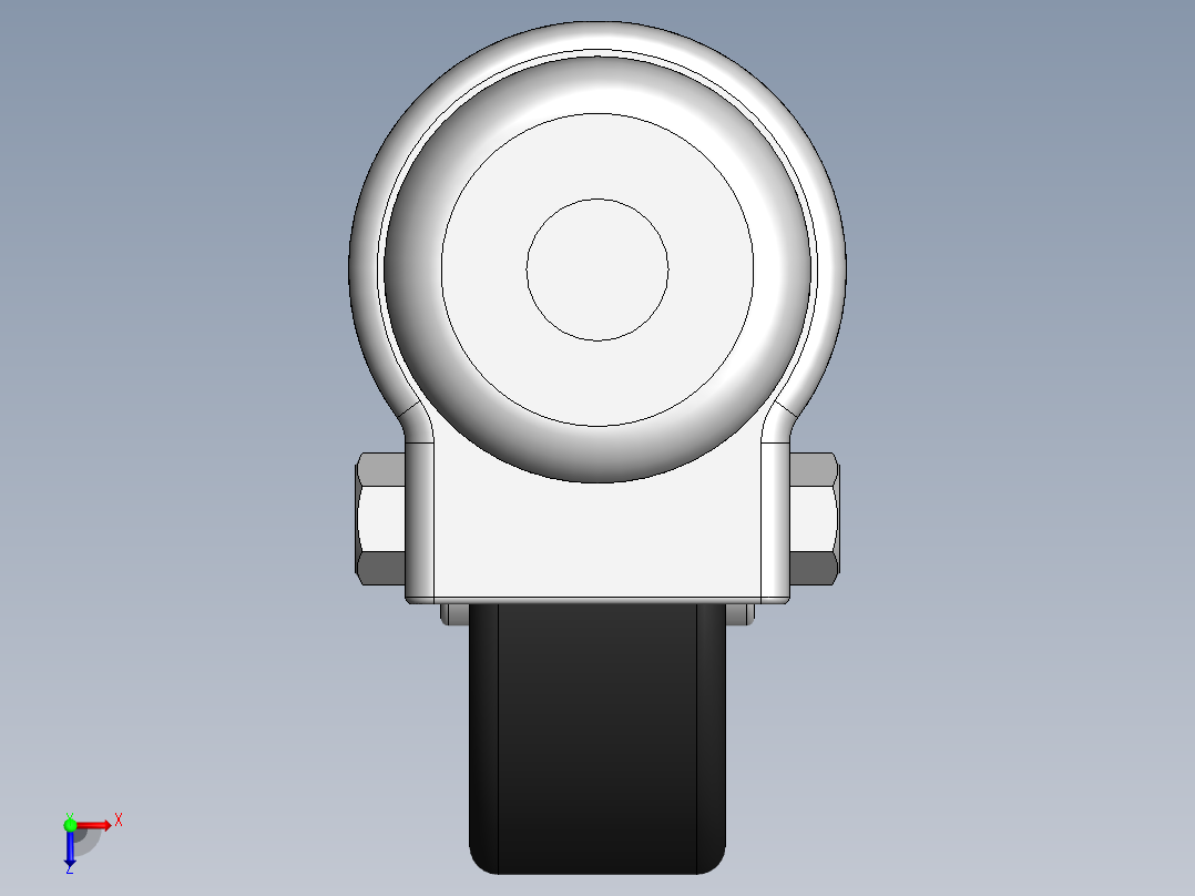 电脑桌(31)俯视图